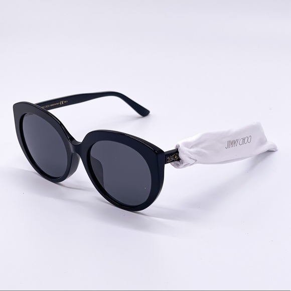JIMMY CHOO NEW BLACK WOMEN SUNGLASSES JIMMY CHOO - Picture 8 of 9